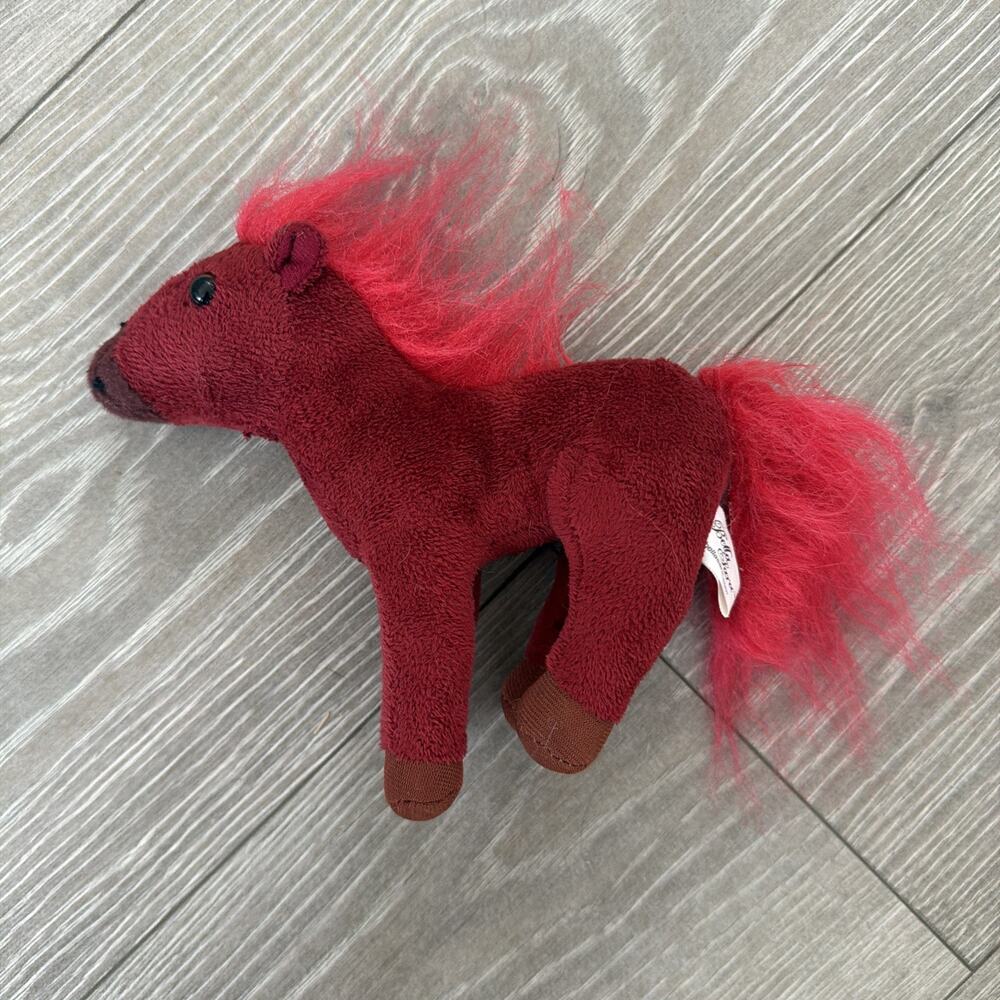 Bella Sara Rare Red Horse Fiona Vintage Plush Stuffed Animal Hard To Find